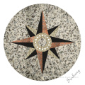 Customized marble inlay flooring design waterjet mosaic tile medallion